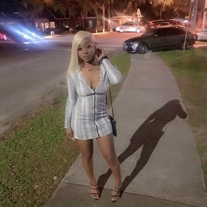 Short snakeskin dress